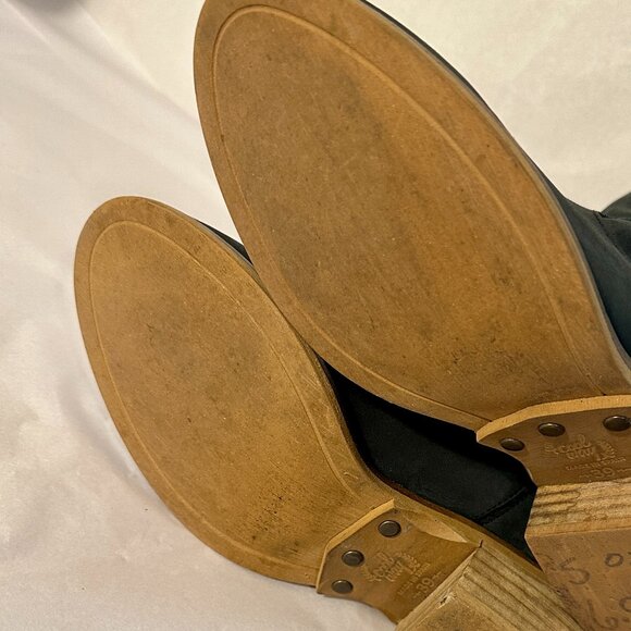 Coolway Women's Suede Ankle Booties Size 39 (8) Black Made In Spain Block Heel - Picture 11 of 15